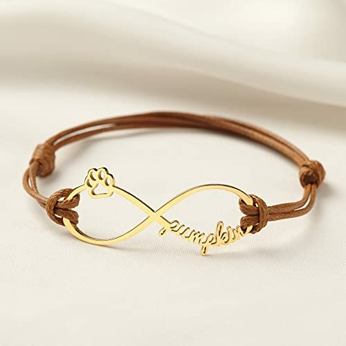 71Fz497Pc4L._SY500_.jpg Personalized Pet Name Bracelet – Leather & Silver Keepsake for Pet Lovers