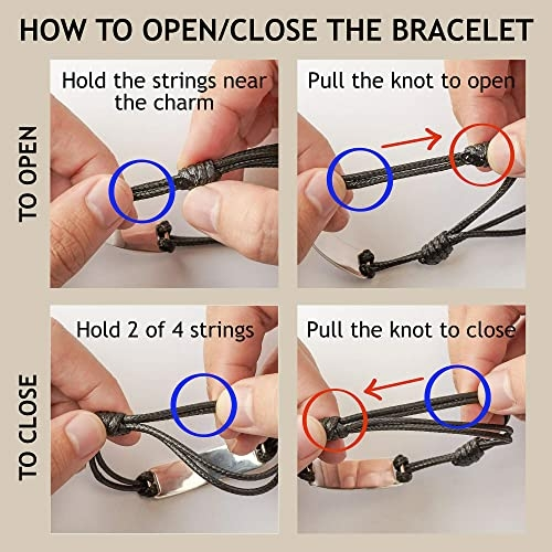 Custom Engraved Bracelet for Grandma – Personalized Names Gift