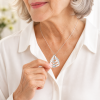 Grandma wearing a Personalized Name Necklace