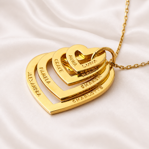 Personalized Name Necklace for Grandma in gold Personalized Name Necklace for Grandma in gold