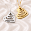 Personalized Name Necklace for Grandma in silver and gold
