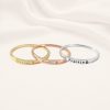 Personalized pet name ring with paw print engraving in gold — dog and cat lover keepsake by Keevola