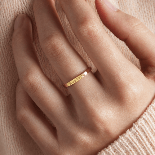 Pet Name Ring Worn on Hand Pet Name Ring Worn on Hand