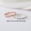 Personalized new mom ring