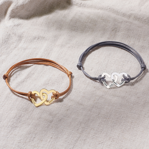 Custom Engraved Bracelet for Grandma – Personalized Names Gift