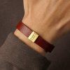 81JLWpS6VZL._SY500_.jpg Coordinate Bracelet - Leather & Sterling Silver GPS Location Band