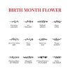 Birth Month Flower Birth Month Flower for Engraving