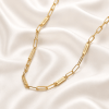 Mom Necklace With Kids Names – Gold Script Pendants Mom necklace with kids names in script font pendants hanging from sterling silver chain in gold by Keevola