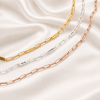 Multiple Script Name Pendants – Mom Necklace Personalized mom necklace with multiple kids names as individual script pendants in gold finish