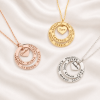 Personalized Grandma Necklace With Names – Interlocking Rings Gift