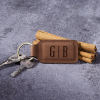 Personalized Leather Keychain – Engraved on Both Sides