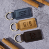 Personalized Leather Keychain – Engraved on Both Sides