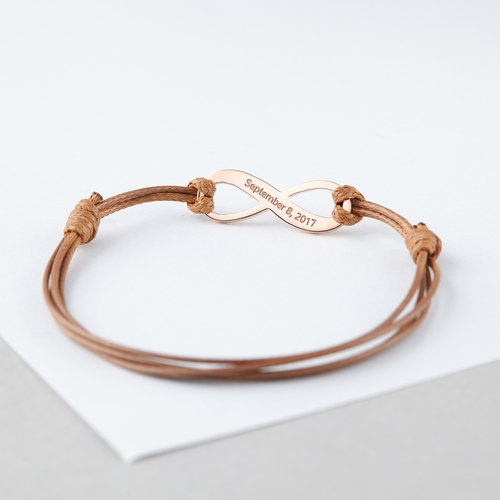 Coordinate Bracelet – Infinity Charm With Your GPS Location