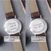 Engraved Watch for Groom - Handwriting Keepsake Wedding Gift