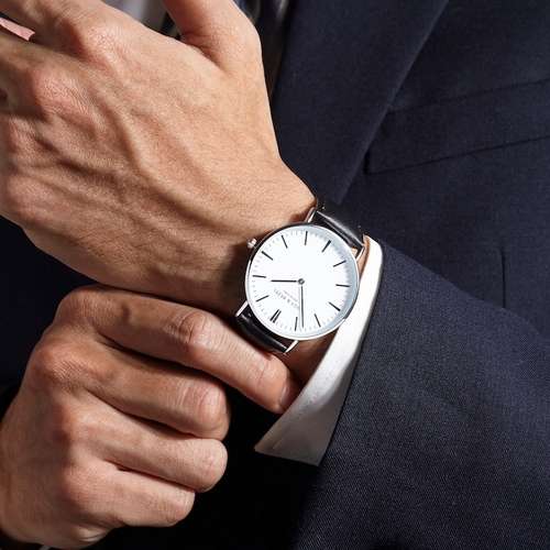 Engraved Watch for Groom - Handwriting Keepsake Wedding Gift