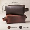 Personalized Leather Dopp Kit – Engraved Father of the Bride Gift
