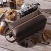Personalized Leather Dopp Kit – Engraved Father of the Bride Gift