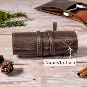 il_794xN.4406650055_mng5.jpg Personalized Leather Tech Case – Engraved Cable & Charger Organizer