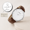 personalized-groom-watch-gift-box-keevola Engraved Watch for Groom - Handwriting Keepsake Wedding Gift